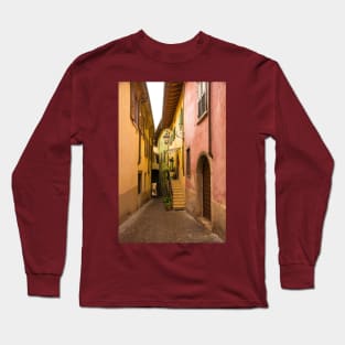 Street in Riva del Garda, Italy Long Sleeve T-Shirt